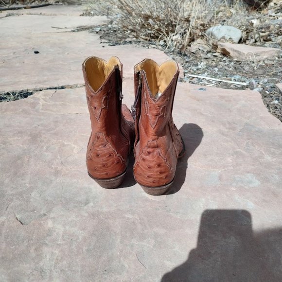 Back at the ranch Ostritch leather women's cowboy boots - Picture 2 of 3
